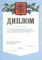 Диплом конкурса центральных районных больниц Воронежской области по итогам работы в 2002 году